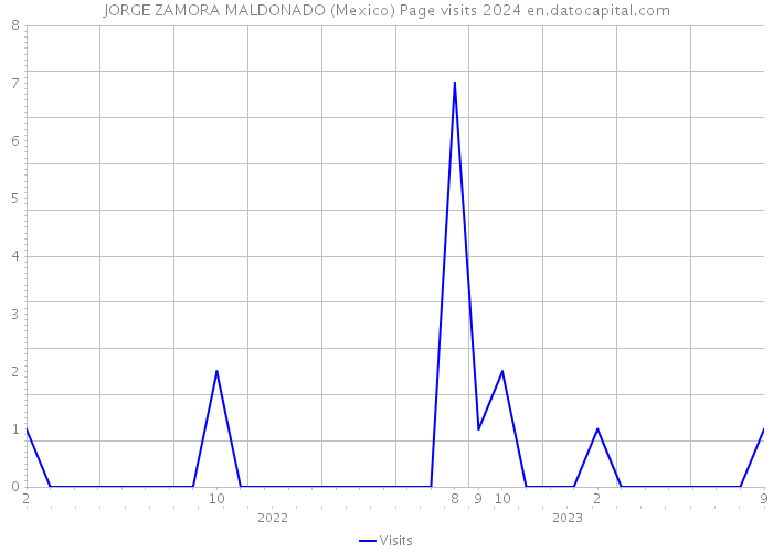 JORGE ZAMORA MALDONADO (Mexico) Page visits 2024 