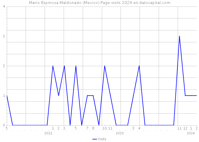 Mario Espinosa Maldonado (Mexico) Page visits 2024 