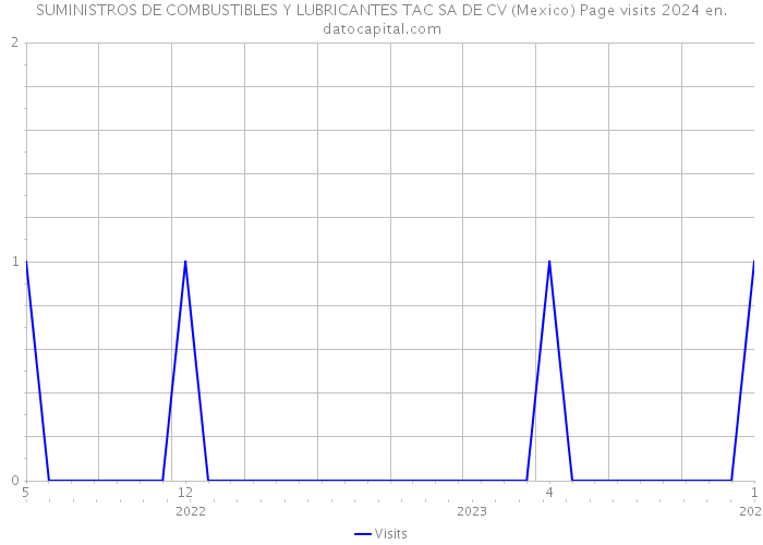 SUMINISTROS DE COMBUSTIBLES Y LUBRICANTES TAC SA DE CV (Mexico) Page visits 2024 