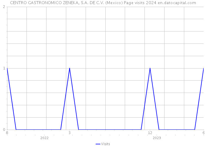 CENTRO GASTRONOMICO ZENEKA, S.A. DE C.V. (Mexico) Page visits 2024 