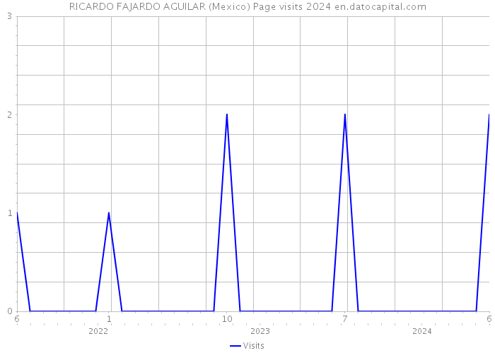 RICARDO FAJARDO AGUILAR (Mexico) Page visits 2024 
