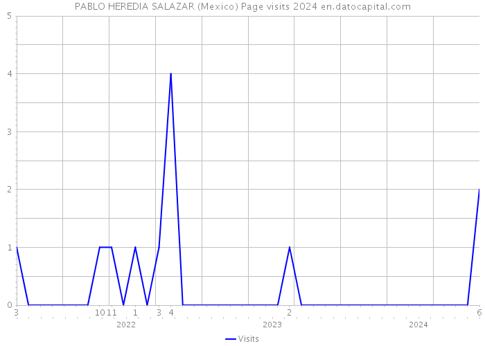 PABLO HEREDIA SALAZAR (Mexico) Page visits 2024 