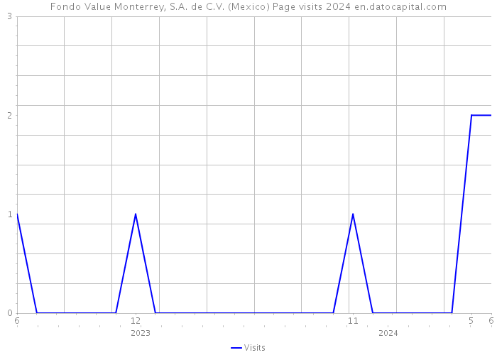 Fondo Value Monterrey, S.A. de C.V. (Mexico) Page visits 2024 