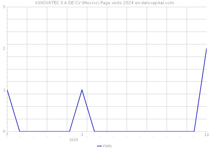 KINOVATEC S A DE CV (Mexico) Page visits 2024 