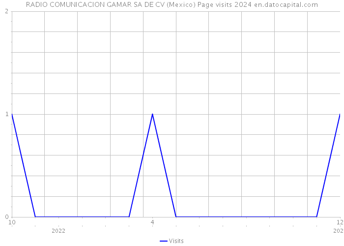 RADIO COMUNICACION GAMAR SA DE CV (Mexico) Page visits 2024 