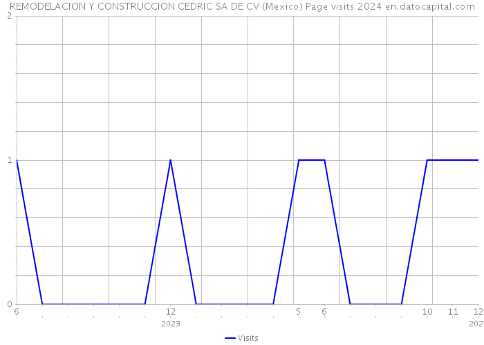 REMODELACION Y CONSTRUCCION CEDRIC SA DE CV (Mexico) Page visits 2024 