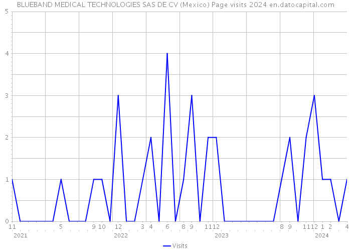BLUEBAND MEDICAL TECHNOLOGIES SAS DE CV (Mexico) Page visits 2024 