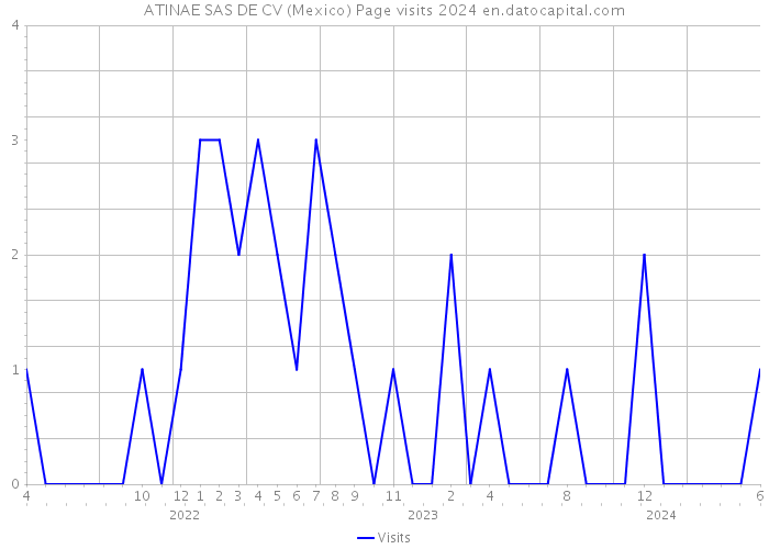 ATINAE SAS DE CV (Mexico) Page visits 2024 