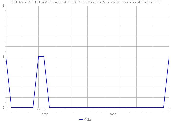 EXCHANGE OF THE AMERICAS, S.A.P.I. DE C.V. (Mexico) Page visits 2024 