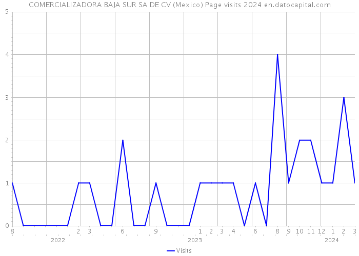 COMERCIALIZADORA BAJA SUR SA DE CV (Mexico) Page visits 2024 