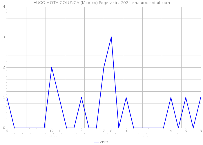 HUGO MOTA COLUNGA (Mexico) Page visits 2024 