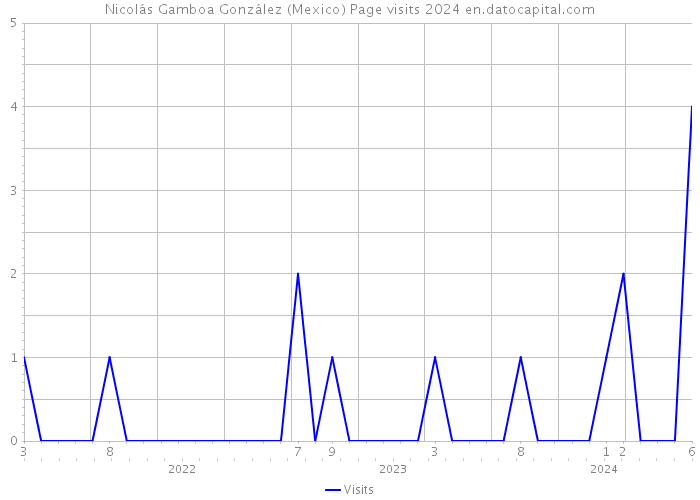 Nicolás Gamboa González (Mexico) Page visits 2024 