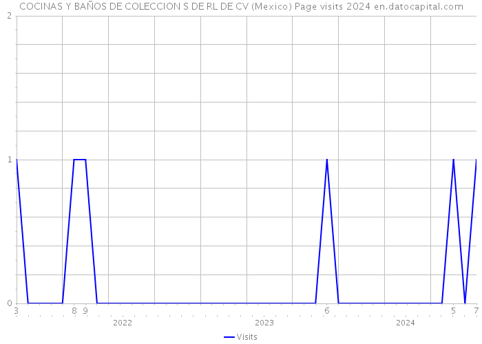 COCINAS Y BAÑOS DE COLECCION S DE RL DE CV (Mexico) Page visits 2024 