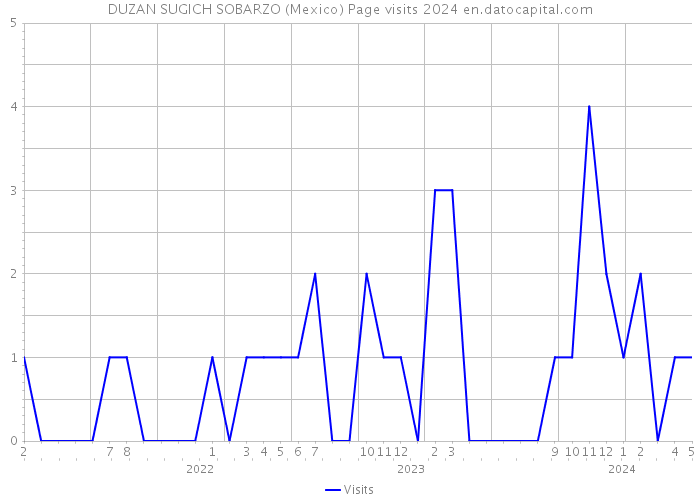 DUZAN SUGICH SOBARZO (Mexico) Page visits 2024 