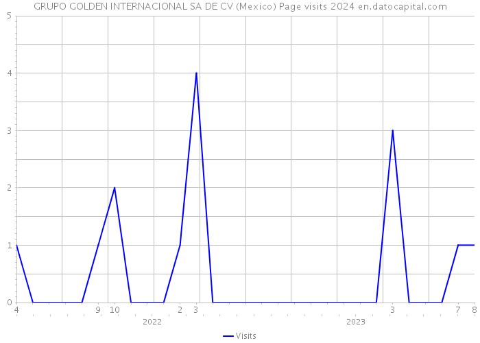 GRUPO GOLDEN INTERNACIONAL SA DE CV (Mexico) Page visits 2024 