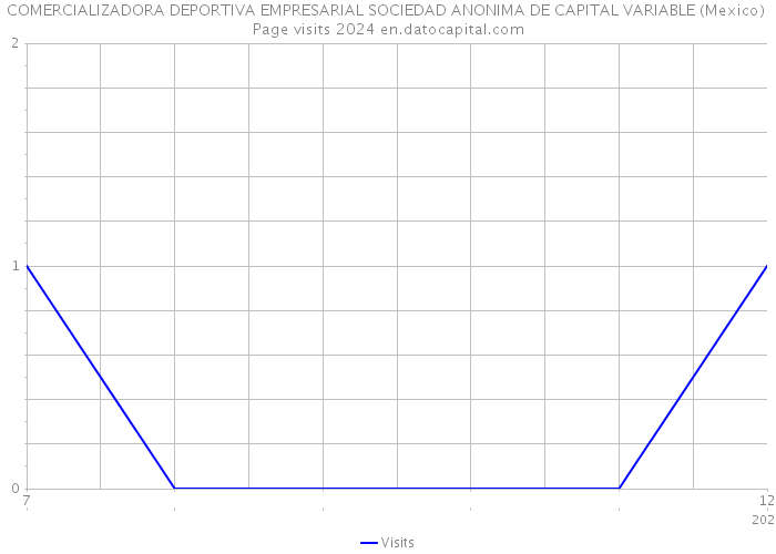 COMERCIALIZADORA DEPORTIVA EMPRESARIAL SOCIEDAD ANONIMA DE CAPITAL VARIABLE (Mexico) Page visits 2024 