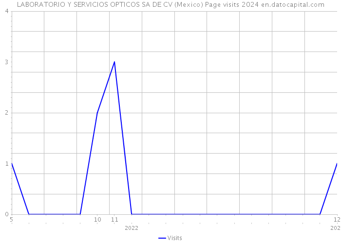LABORATORIO Y SERVICIOS OPTICOS SA DE CV (Mexico) Page visits 2024 