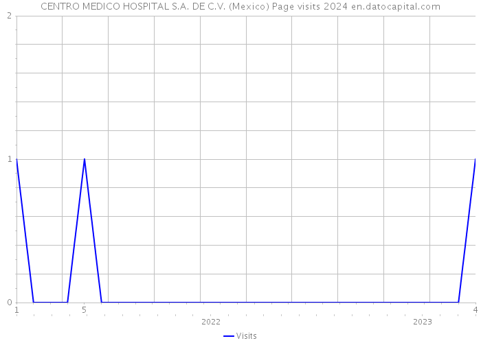 CENTRO MEDICO HOSPITAL S.A. DE C.V. (Mexico) Page visits 2024 