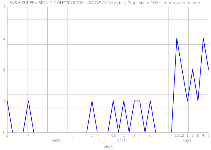 BV&H SUPERVISION Y CONSTRUCCION SA DE CV (Mexico) Page visits 2024 