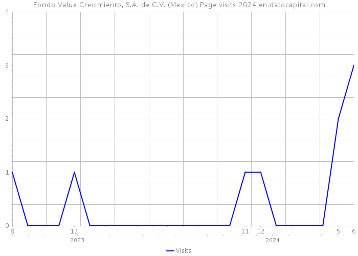 Fondo Value Crecimiento, S.A. de C.V. (Mexico) Page visits 2024 