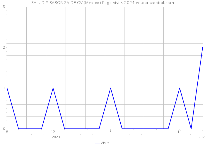 SALUD Y SABOR SA DE CV (Mexico) Page visits 2024 