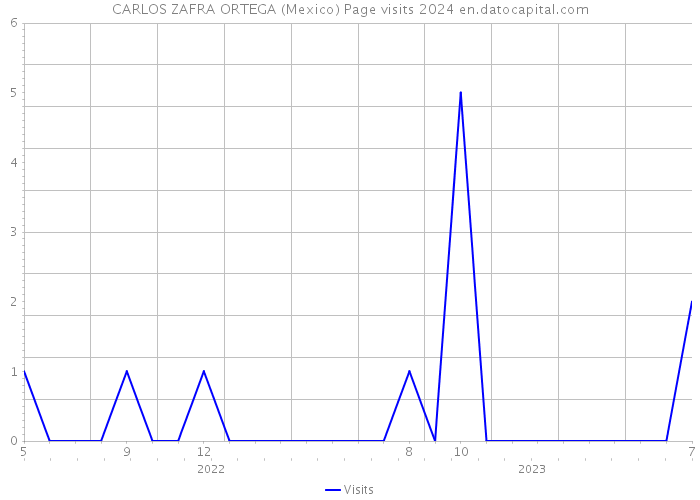 CARLOS ZAFRA ORTEGA (Mexico) Page visits 2024 