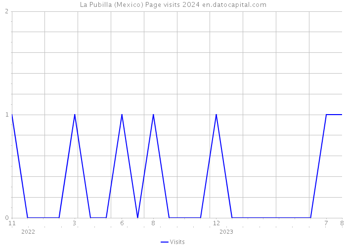 La Pubilla (Mexico) Page visits 2024 