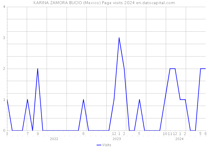 KARINA ZAMORA BUCIO (Mexico) Page visits 2024 