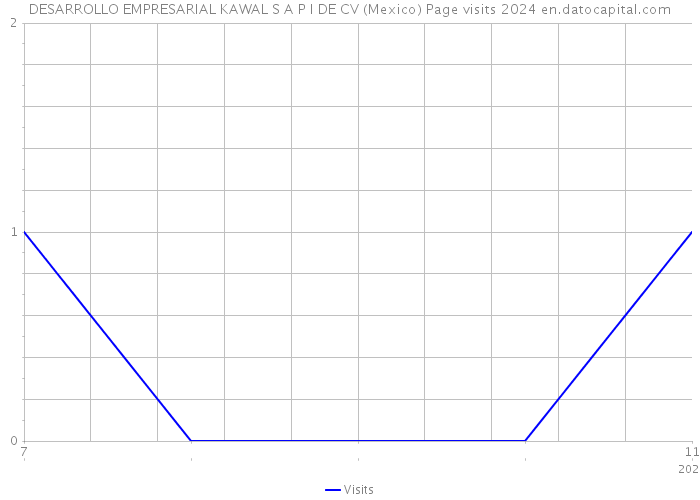 DESARROLLO EMPRESARIAL KAWAL S A P I DE CV (Mexico) Page visits 2024 