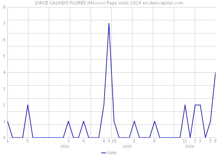 JORGE GALINDO FLORES (Mexico) Page visits 2024 