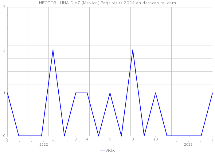 HECTOR LUNA DIAZ (Mexico) Page visits 2024 