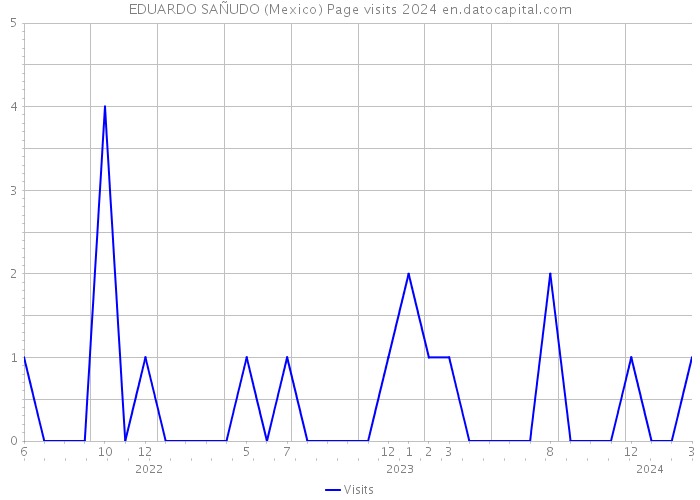 EDUARDO SAÑUDO (Mexico) Page visits 2024 