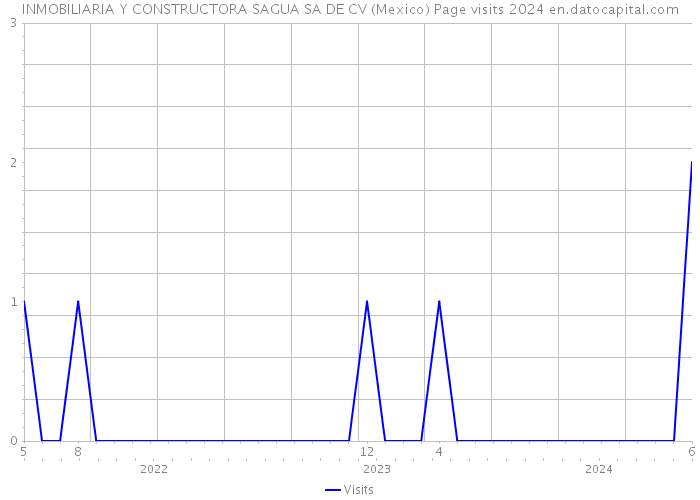 INMOBILIARIA Y CONSTRUCTORA SAGUA SA DE CV (Mexico) Page visits 2024 