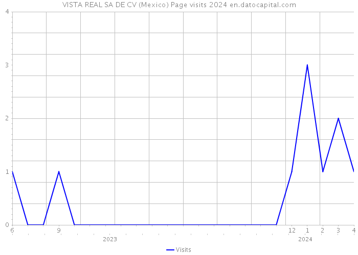 VISTA REAL SA DE CV (Mexico) Page visits 2024 