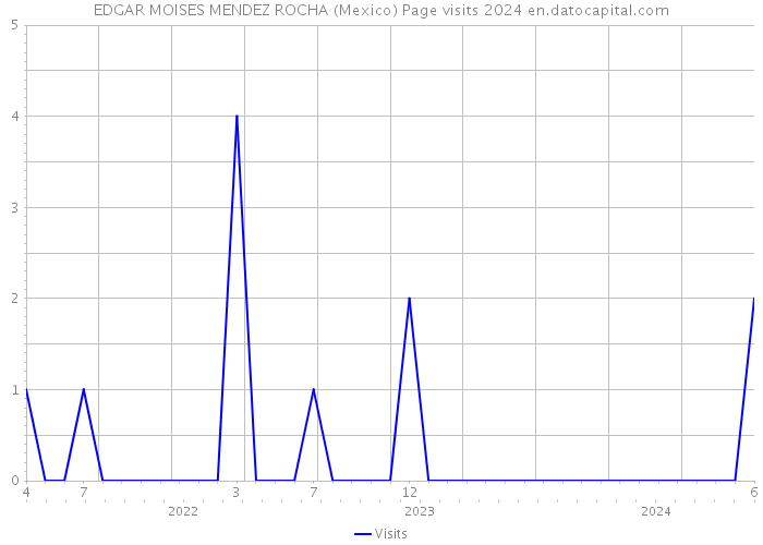 EDGAR MOISES MENDEZ ROCHA (Mexico) Page visits 2024 