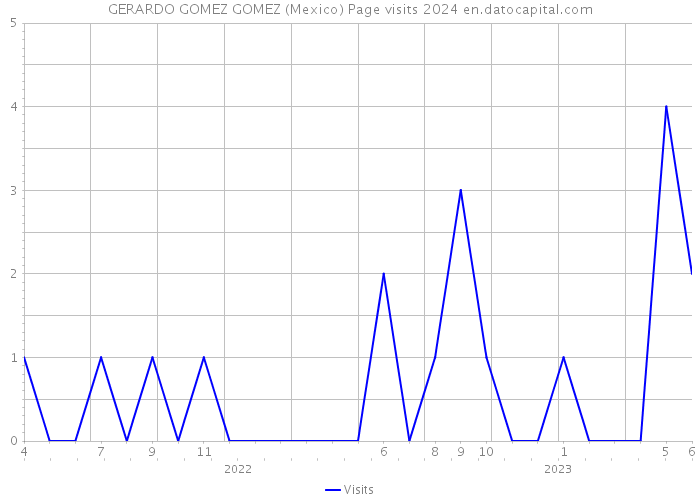 GERARDO GOMEZ GOMEZ (Mexico) Page visits 2024 