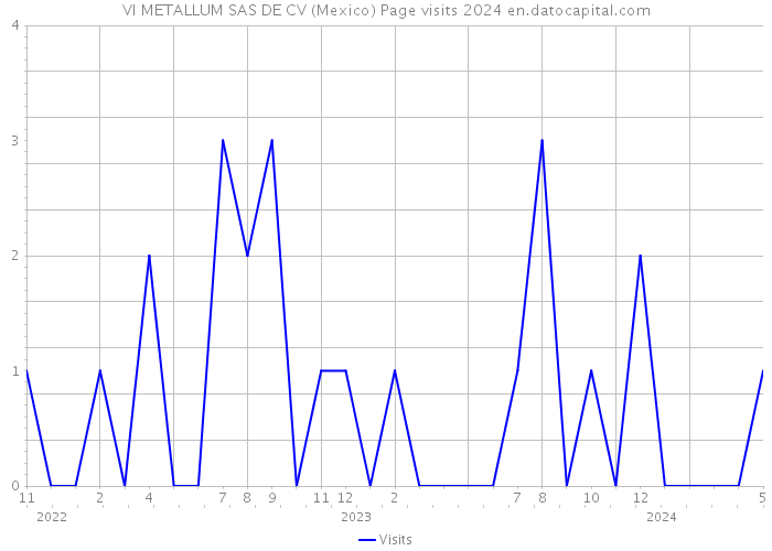 VI METALLUM SAS DE CV (Mexico) Page visits 2024 