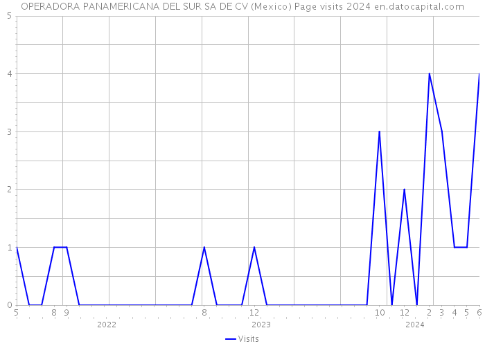 OPERADORA PANAMERICANA DEL SUR SA DE CV (Mexico) Page visits 2024 