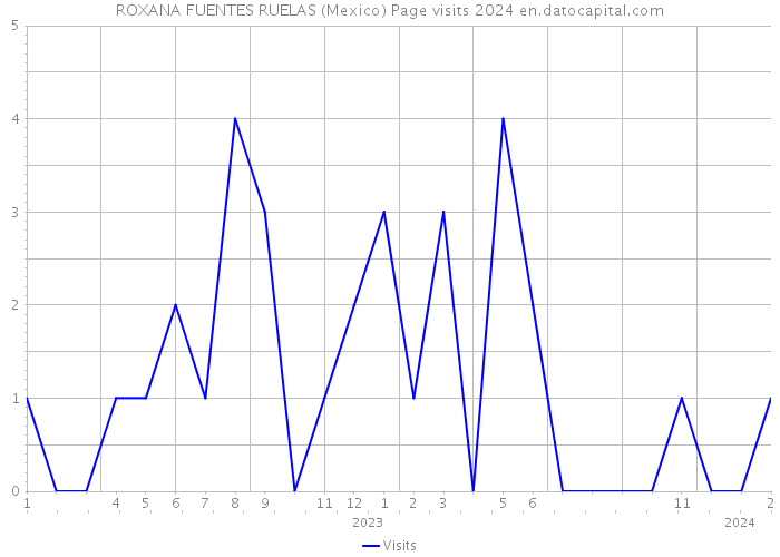 ROXANA FUENTES RUELAS (Mexico) Page visits 2024 