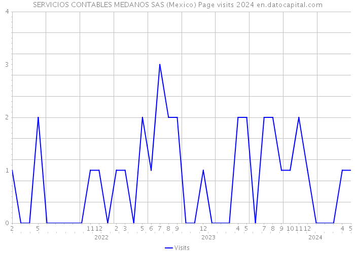 SERVICIOS CONTABLES MEDANOS SAS (Mexico) Page visits 2024 
