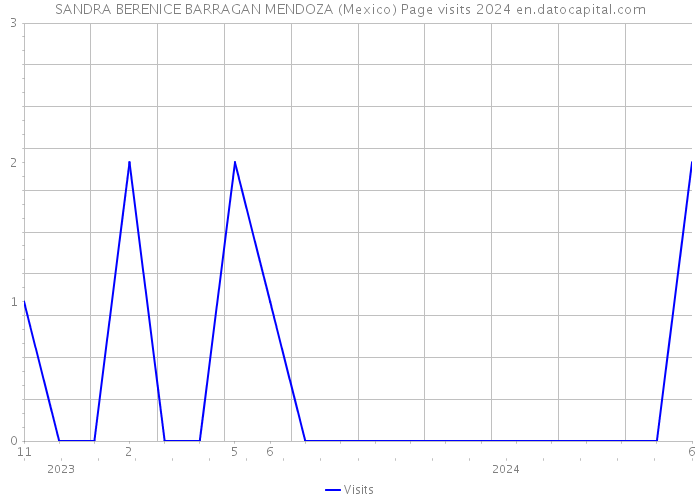 SANDRA BERENICE BARRAGAN MENDOZA (Mexico) Page visits 2024 