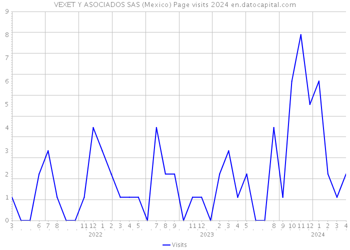 VEXET Y ASOCIADOS SAS (Mexico) Page visits 2024 
