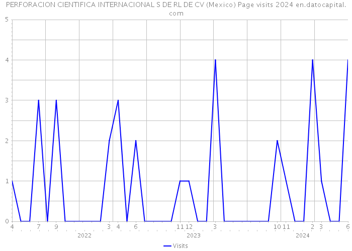 PERFORACION CIENTIFICA INTERNACIONAL S DE RL DE CV (Mexico) Page visits 2024 