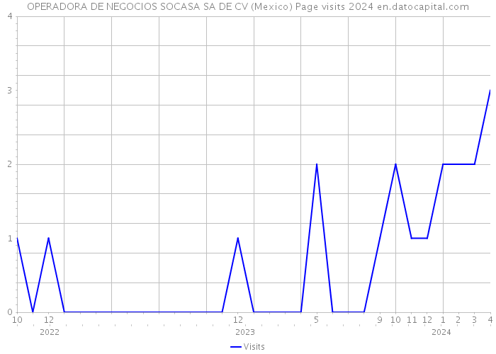 OPERADORA DE NEGOCIOS SOCASA SA DE CV (Mexico) Page visits 2024 