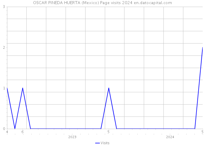 OSCAR PINEDA HUERTA (Mexico) Page visits 2024 