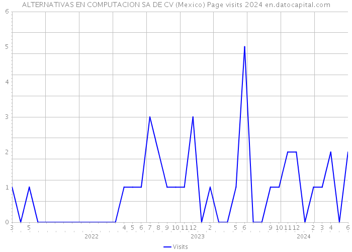 ALTERNATIVAS EN COMPUTACION SA DE CV (Mexico) Page visits 2024 