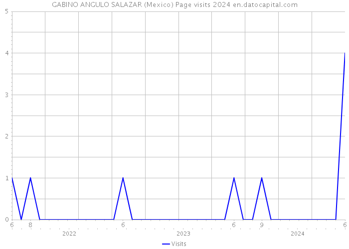 GABINO ANGULO SALAZAR (Mexico) Page visits 2024 