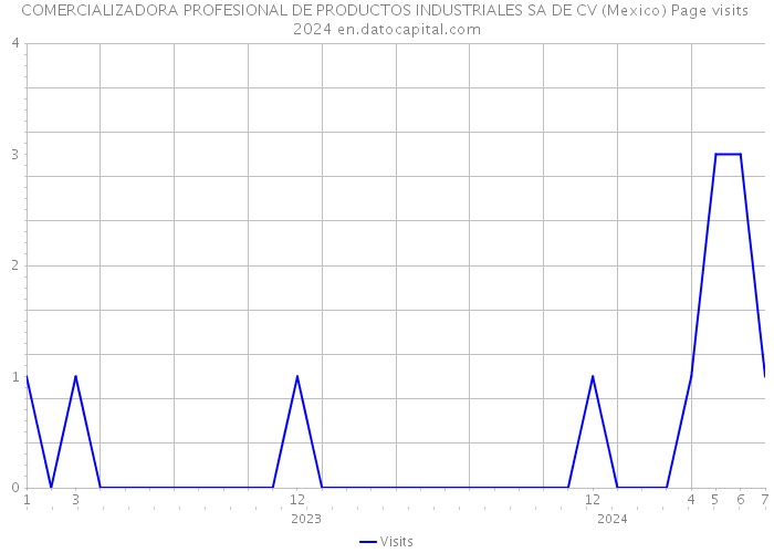 COMERCIALIZADORA PROFESIONAL DE PRODUCTOS INDUSTRIALES SA DE CV (Mexico) Page visits 2024 