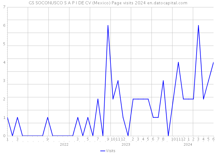GS SOCONUSCO S A P I DE CV (Mexico) Page visits 2024 