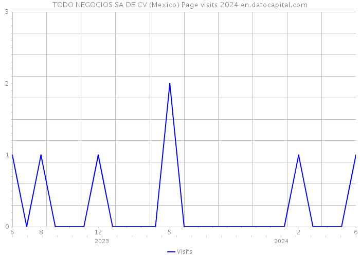 TODO NEGOCIOS SA DE CV (Mexico) Page visits 2024 